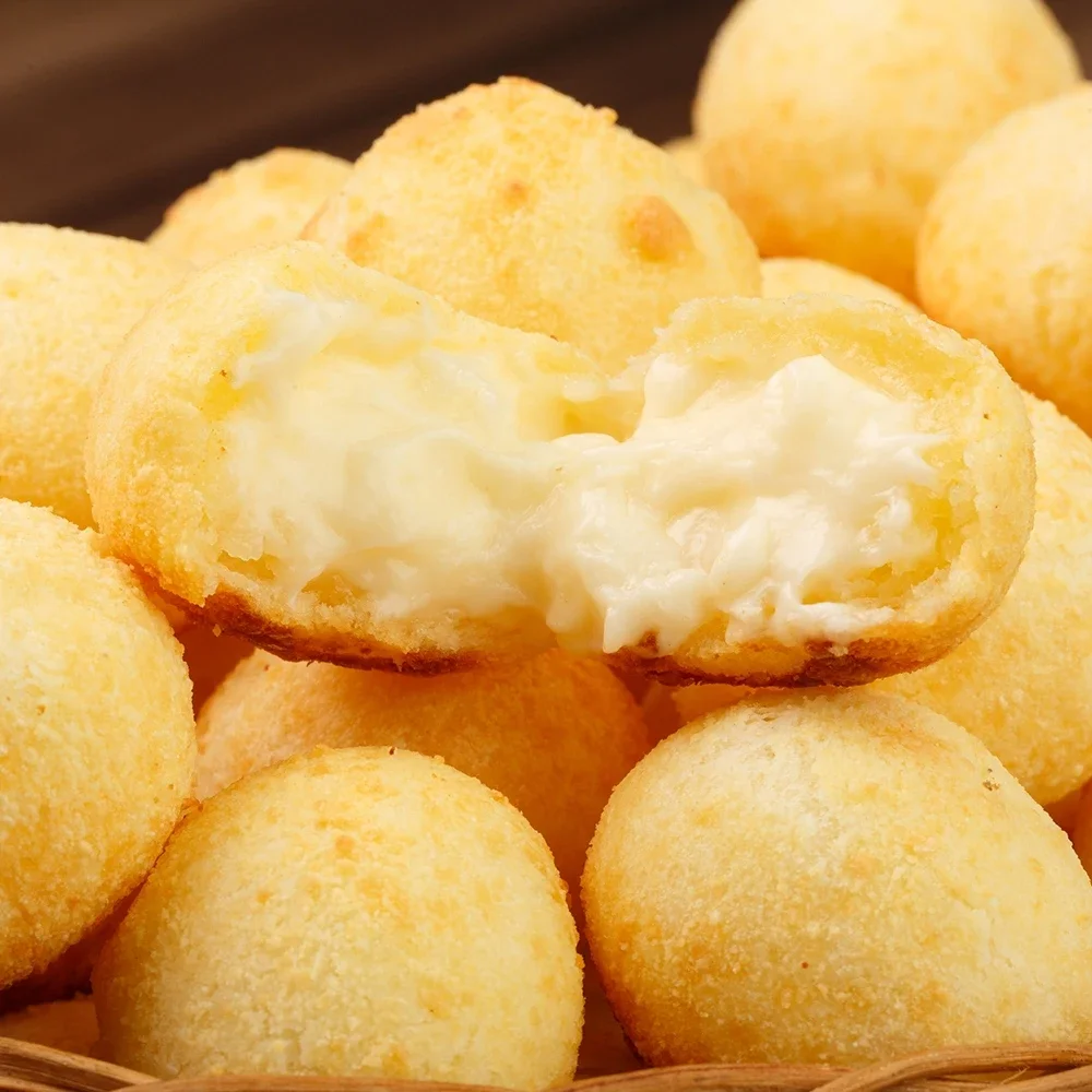 Pão de queijo recheado
